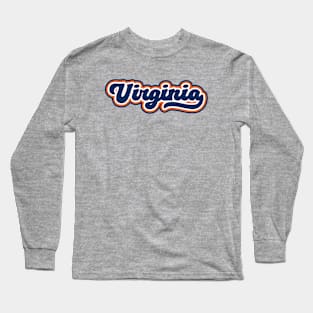 Retro Virginia Script Long Sleeve T-Shirt